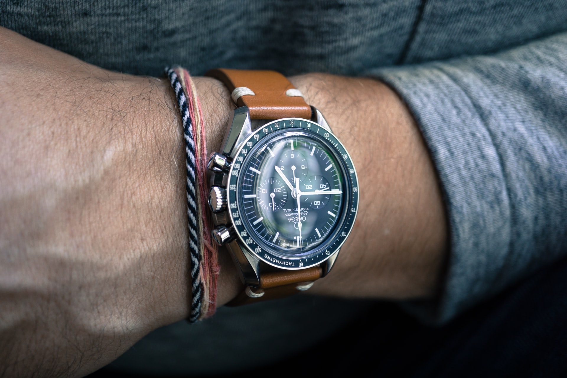 【社外品パーツ組み上げ】自動巻き　デイデイト　部品取りにも高品質　革ベルト腕時計